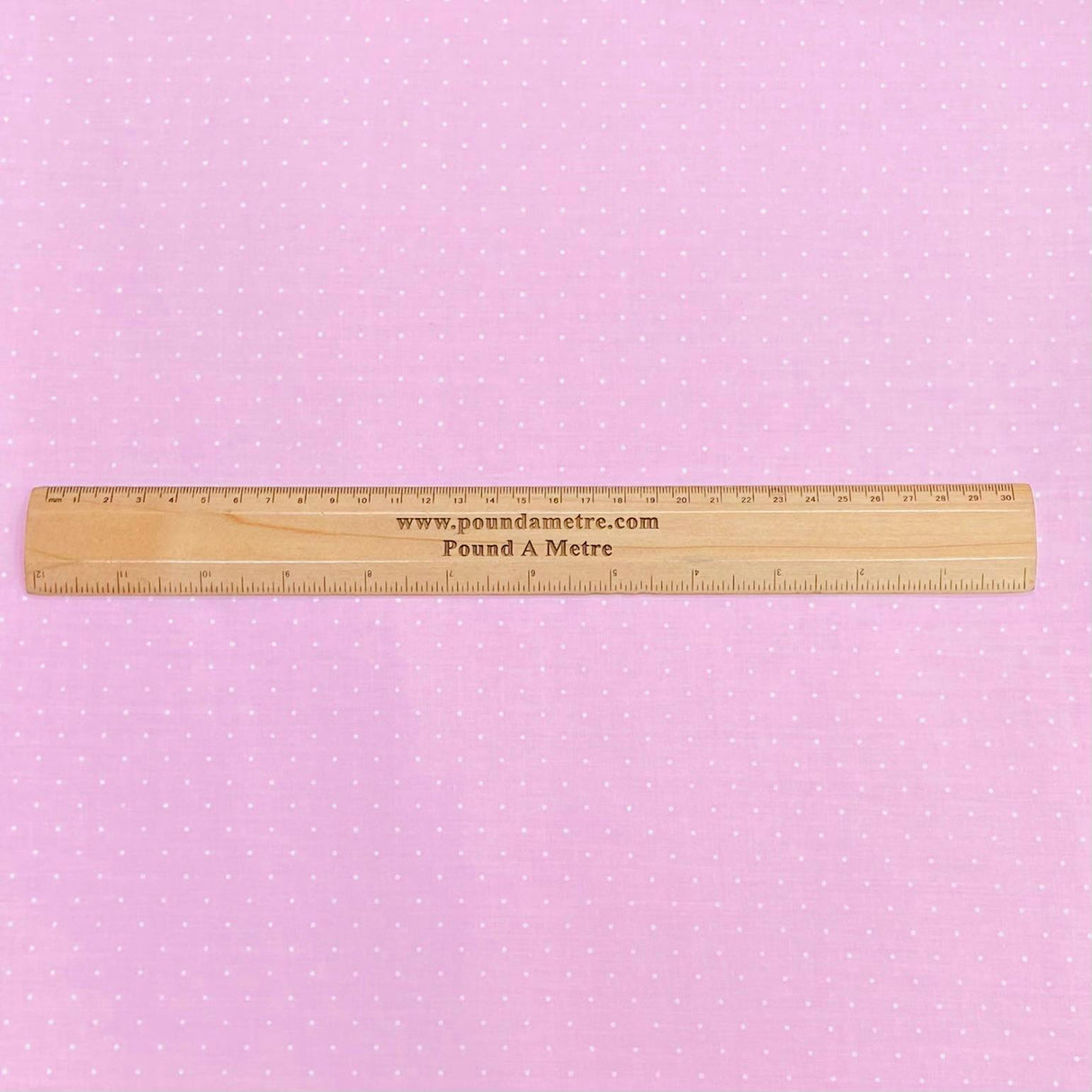 3 Metres Dressmaking Poly-Cotton - 45" wide (Pink Polka)