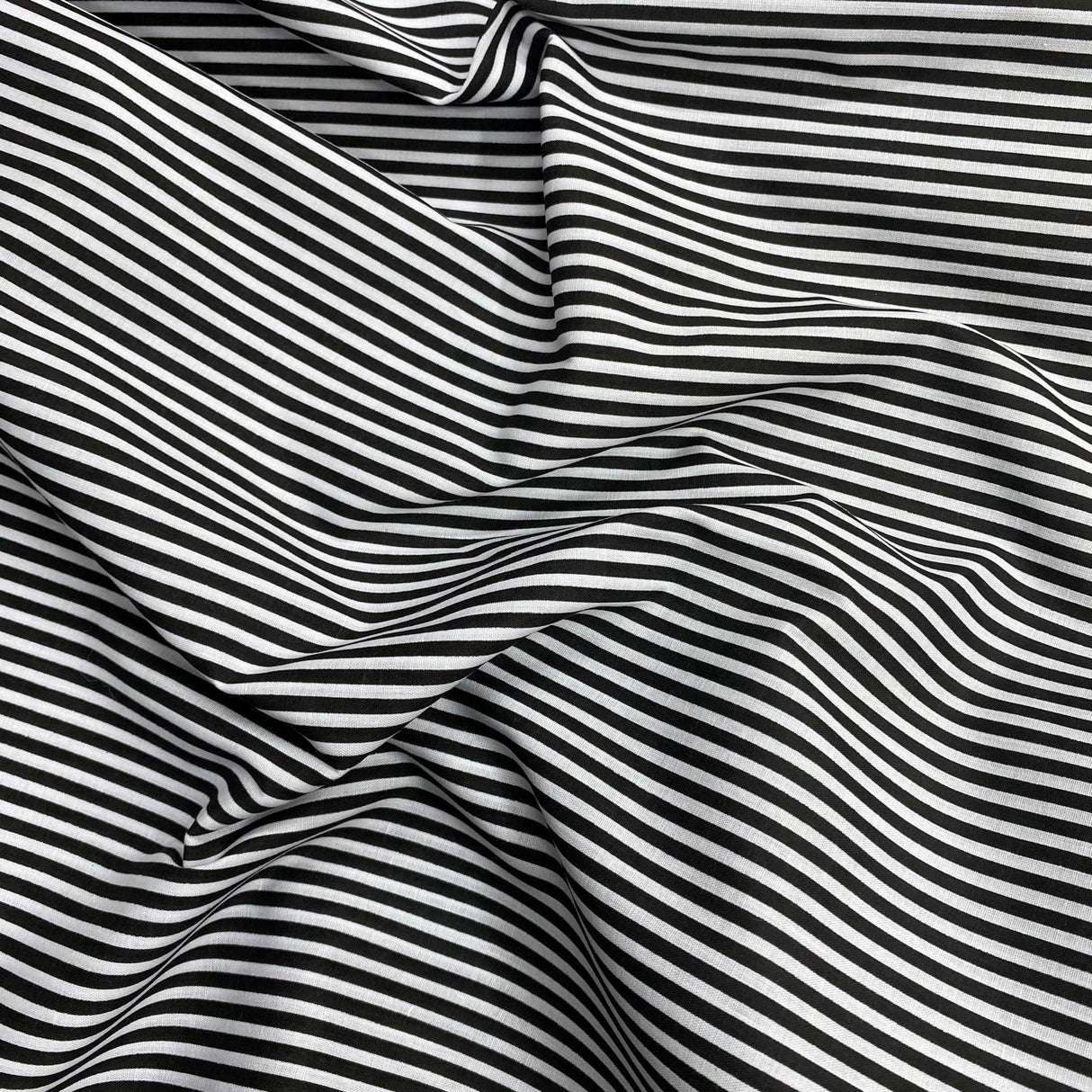 3 Metres Dressmaking Poly-Cotton - 45" wide (Black & Grey)