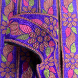 Per Metre, Metallic Trimming, 25mm Wide (Purple & Cerise)