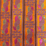 Per Metre, Metallic Trimming, 25mm Wide (Orange & Cerise)