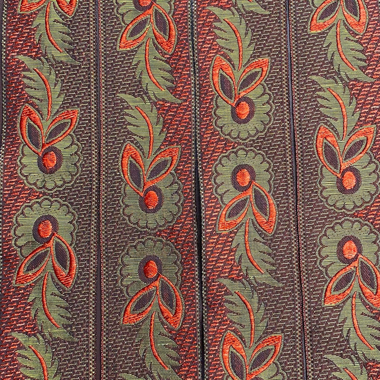 Per Metre, Metallic Trimming, 45mm Wide (Red & Gold)