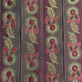 Per Metre, Metallic Trimming, 45mm Wide (Magenta & Gold)