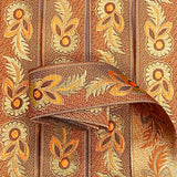 Per Metre, Metallic Trimming, 45mm Wide (Orange & Gold)