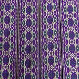 Per Metre, Metallic Trimming, 45mm Wide (Purple & Light Gold)