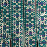 Per Metre, Metallic Trimming, 45mm Wide (Emerald & Light Gold)