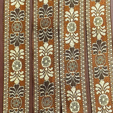 Per Metre, Metallic Trimming, 30mm Wide (Brown)