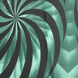 3 Metres Luxurious Polyester Jersey 45” Wide - (Green & Black)