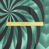 3 Metres Luxurious Polyester Jersey 45” Wide - (Green & Black)