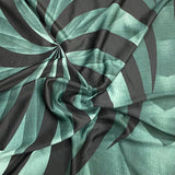 3 Metres Luxurious Polyester Jersey 45” Wide - (Green & Black)