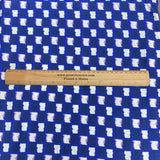 3 Metre Luxurious Soft Viscose Jersey - 60"-  (White & Blue)