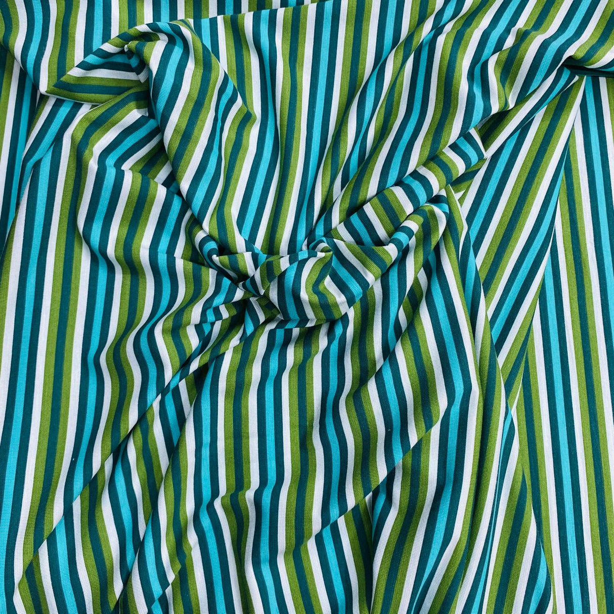 3 Metre Luxurious Soft Viscose Jersey - 60"-  (Green & Blue)