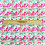 Per Metre Luxury Dressmaking 100% Digital Printed Cotton Lawn- 55" (Blooming)