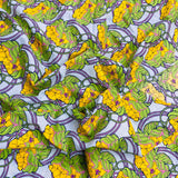 Per Metre Luxury Dressmaking 100% Digital Printed Cotton Lawn- 55" (Flower Patch)