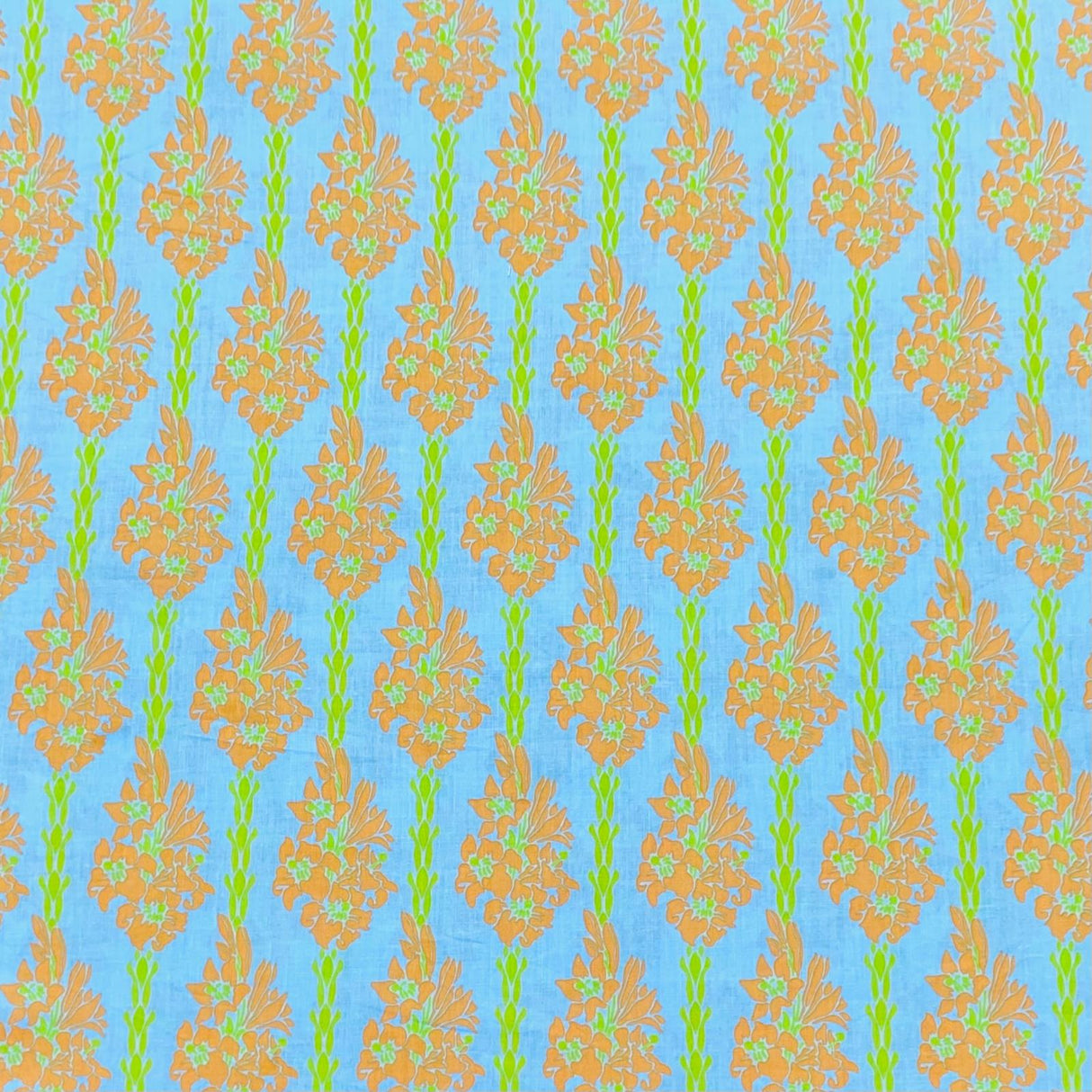 Per Metre Luxury Dressmaking 100% Digital Printed Cotton Lawn- 55" (Floral)