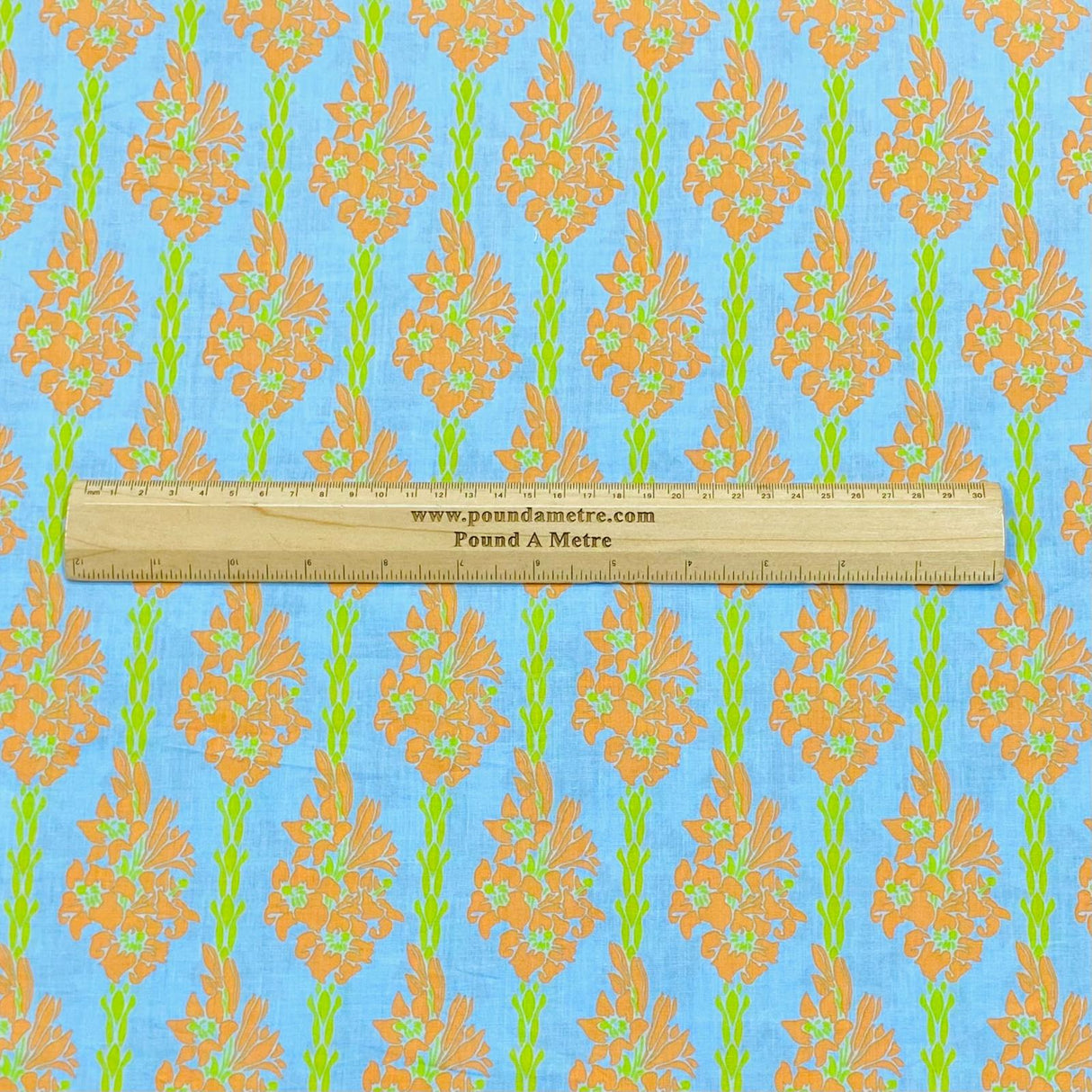 Per Metre Luxury Dressmaking 100% Digital Printed Cotton Lawn- 55" (Floral)