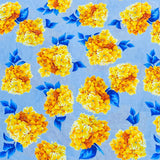 Per Metre Luxury Dressmaking 100% Digital Printed Cotton Lawn- 55" (Flower)