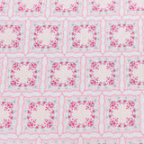 Per Metre Luxury Dressmaking 100% Digital Printed Cotton Lawn- 55" (Pink)