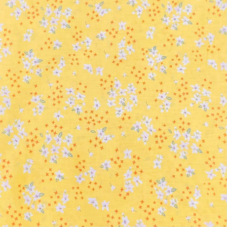 Per Metre Luxury Dressmaking 100% Digital Printed Cotton Lawn- 55" (Sun)