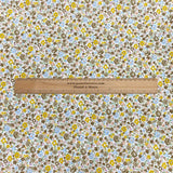 Per Metre Luxury Dressmaking 100% Digital Printed Cotton Lawn- 55" (Flower Field)