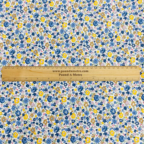 Per Metre Luxury Dressmaking 100% Digital Printed Cotton Lawn- 55" (Floral)