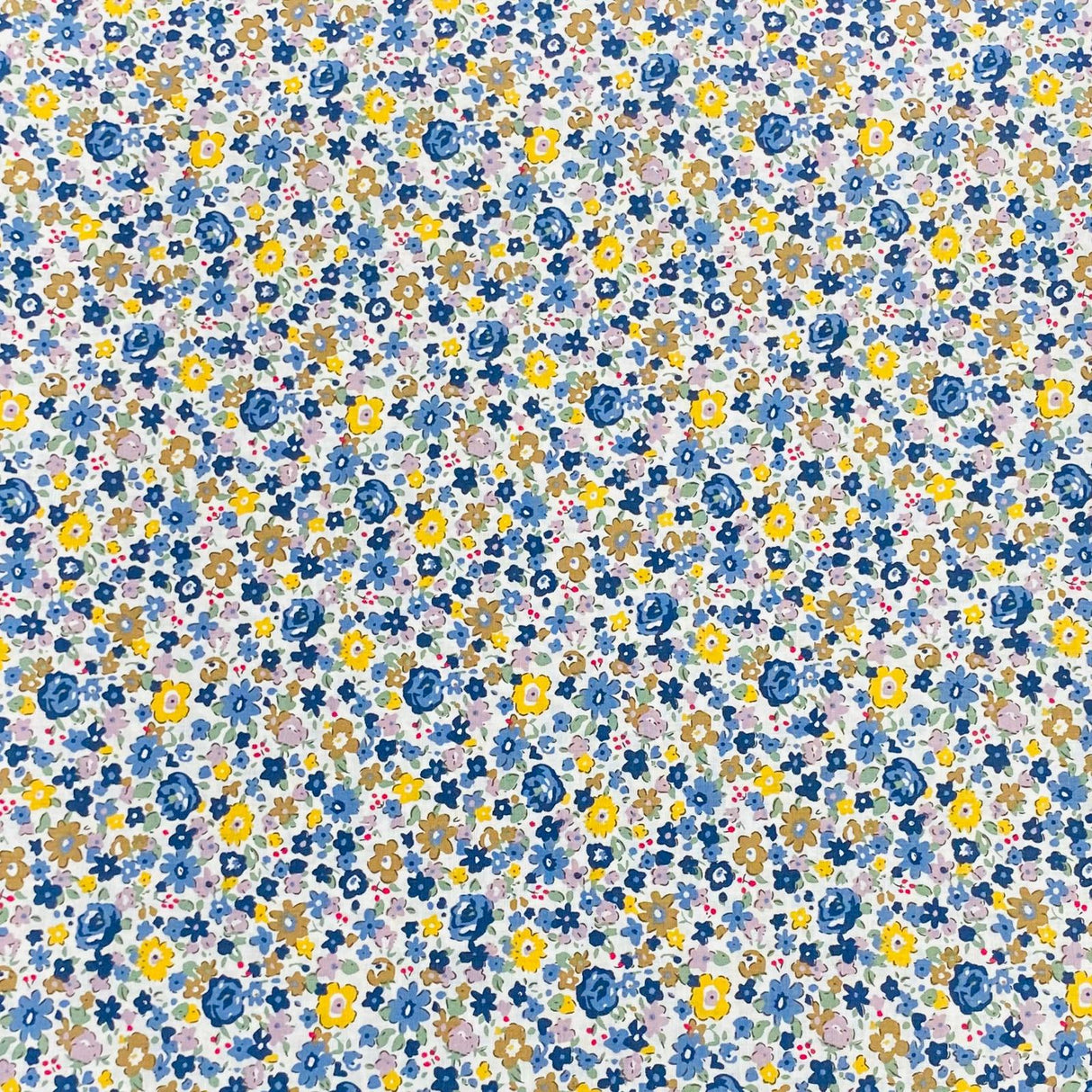 Per Metre Luxury Dressmaking 100% Digital Printed Cotton Lawn- 55" (Floral)