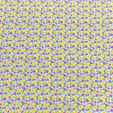 Per Metre Luxury Dressmaking 100% Digital Printed Cotton Lawn- 55" (Yellow & Lemon)