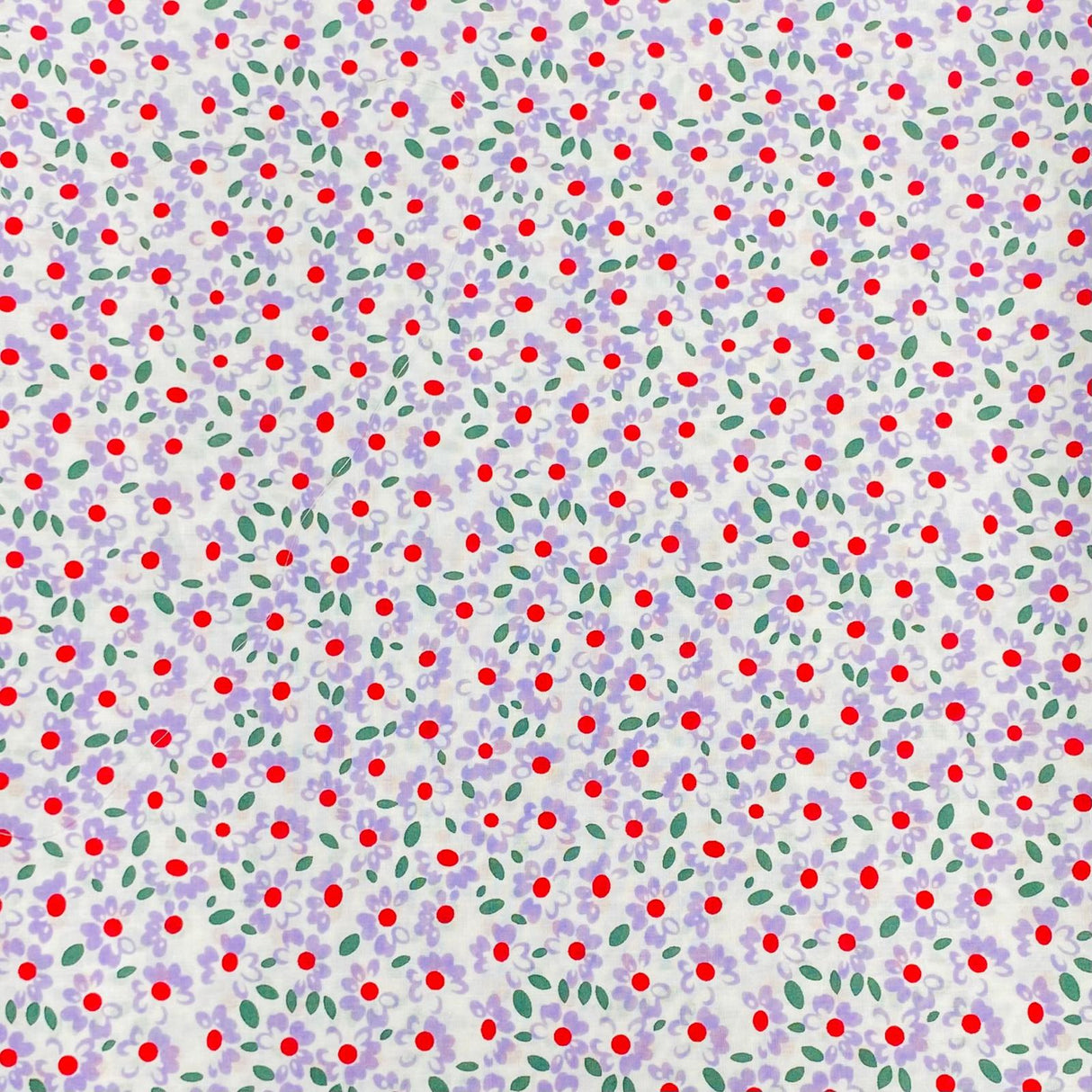 Per Metre Luxury Dressmaking 100% Digital Printed Cotton Lawn- 55" (Lilac)