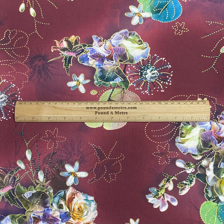 3 Metres, Soft Touch Gold Foil Crepe - 55" Wide (SP1)