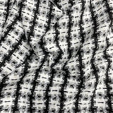 3 Metres Premium Wool Rich Fabric 55" Wide (Black & White)