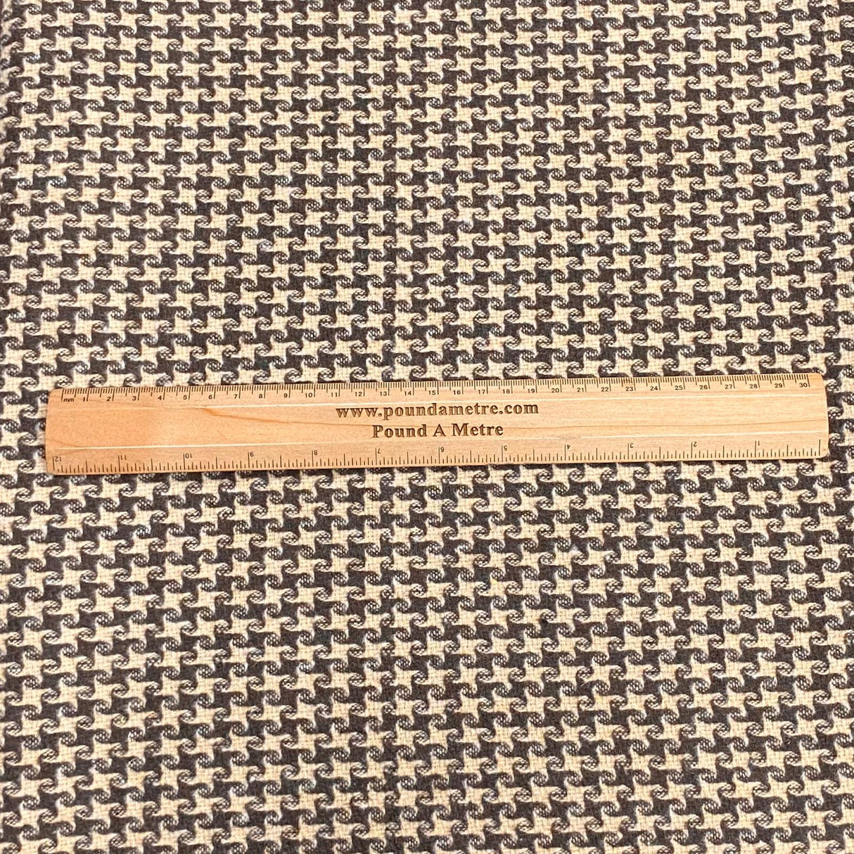 3 Metres Premium Wool Rich Fabric 55" Wide (Brown)