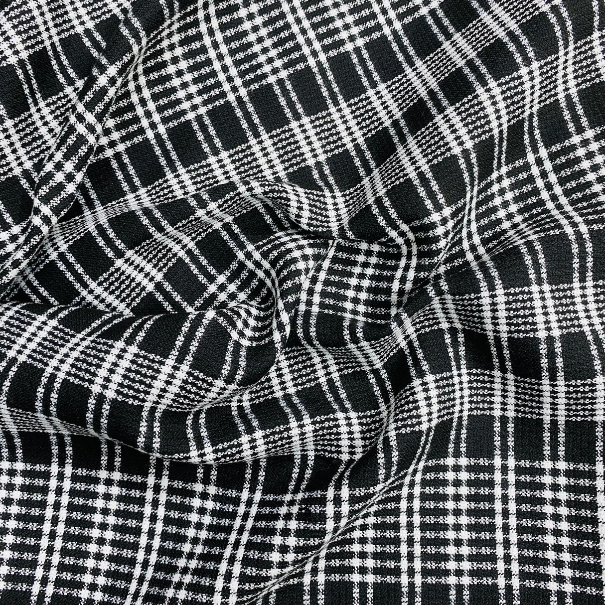 3 Metres Premium Wool Rich Fabric 55" Wide (Chess)