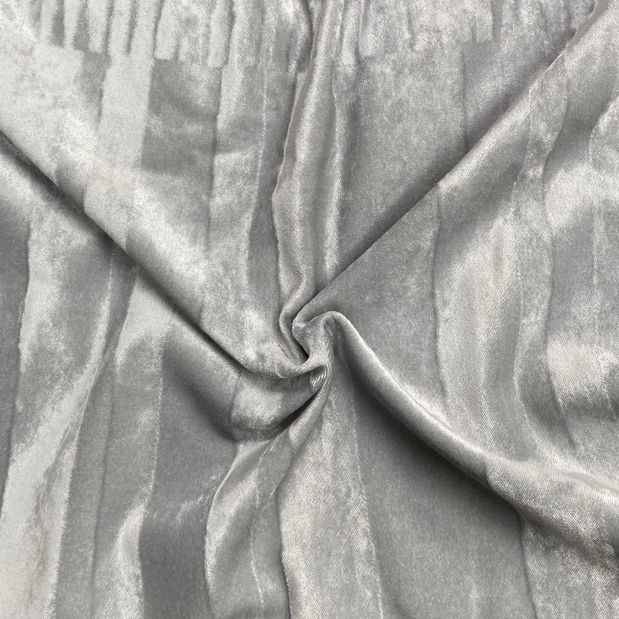3 Metres Versatile Striped Light Velvet 60" Wide (Grey)