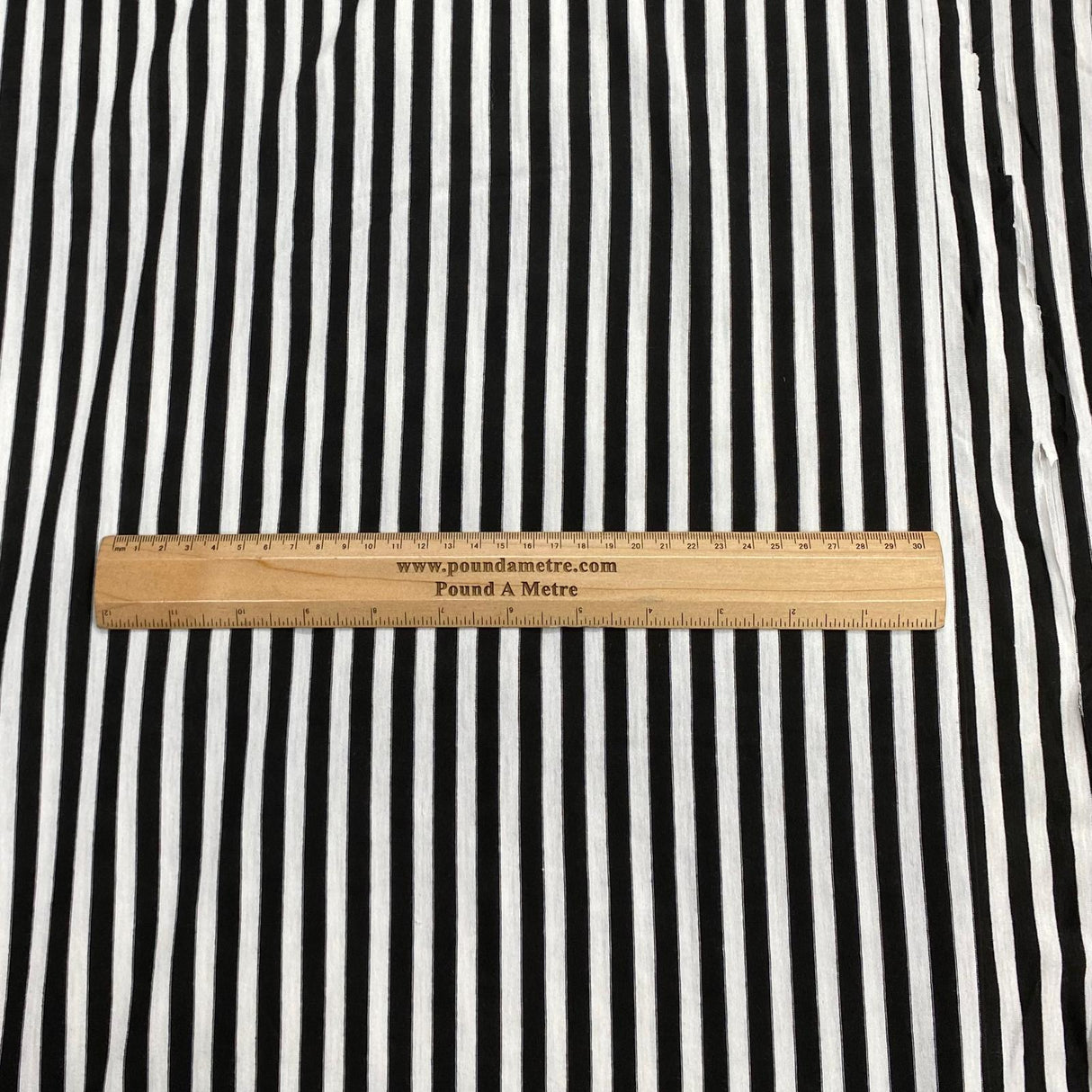 3 Metre Luxurious Soft Viscose Jersey - 55"-  (White & Black)