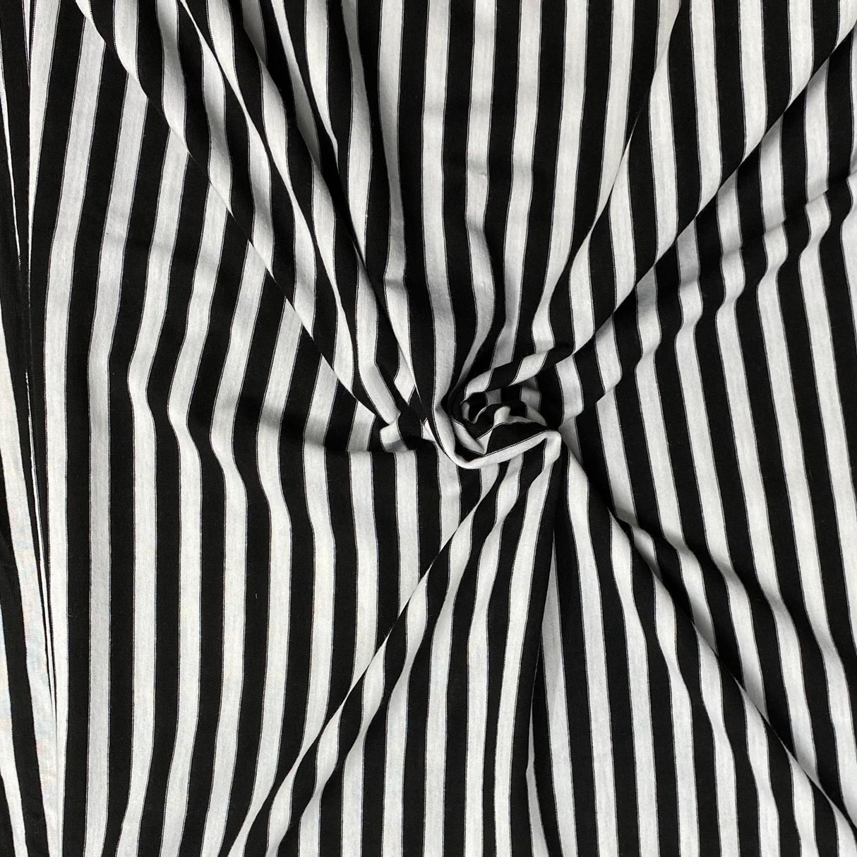 3 Metre Luxurious Soft Viscose Jersey - 55"-  (White & Black)