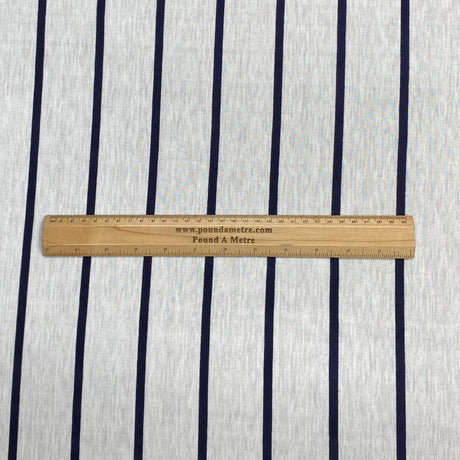 3 Metre Luxurious Soft Viscose Jersey - 55"-  (Black & White)