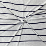 3 Metre Luxurious Soft Viscose Jersey - 55"-  (Black & White)