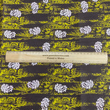3 Metres Luxury 100% Cotton - 36" Wide - (Brown & Yellow)