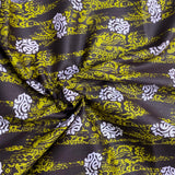 3 Metres Luxury 100% Cotton - 36" Wide - (Brown & Yellow)