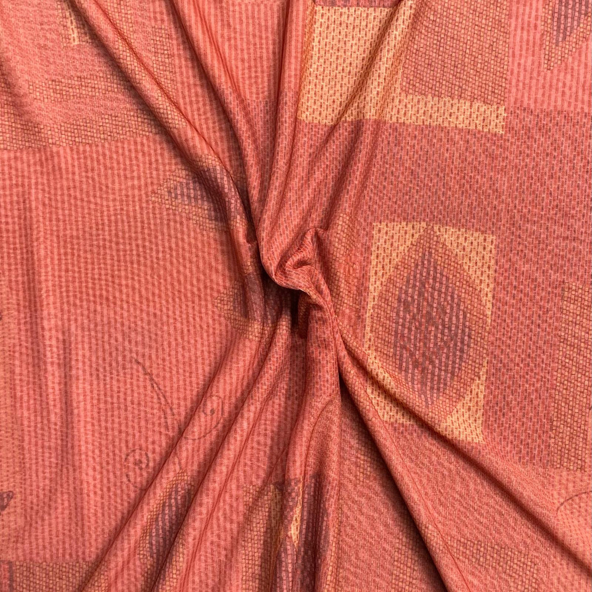 3 Metre Luxurious Printed Soft Lightweight Jersey - 55" (Brick)