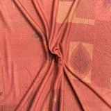 3 Metre Luxurious Printed Soft Lightweight Jersey - 55" (Brick)