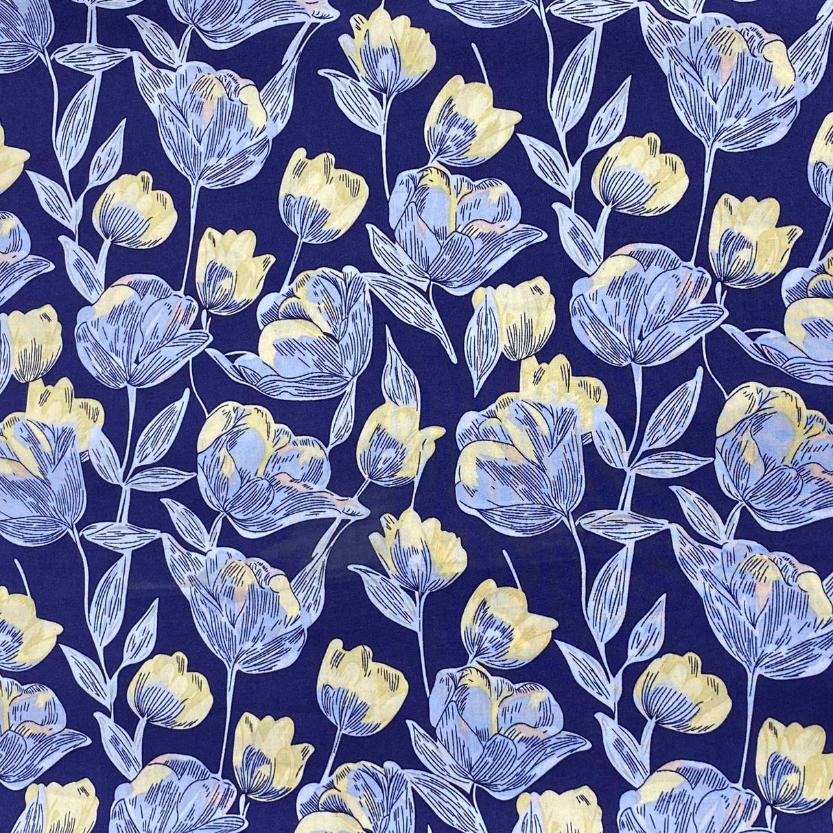 3 Metres, Printed Summer Dressmaking Viscose Fabric - 55" Wide (Viscose 9)