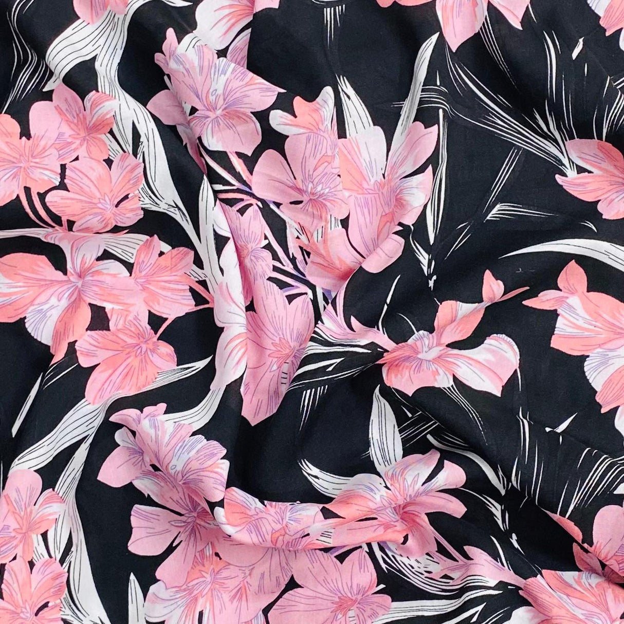 3 Metres, Printed Summer Dressmaking Viscose Fabric - 55" Wide (Viscose 13)