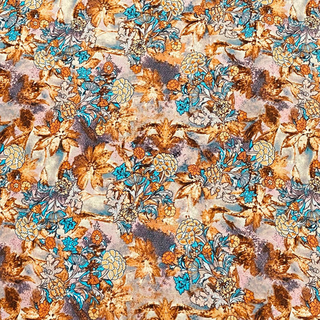 3 Metres, Printed Summer Dressmaking Viscose Fabric - 55" Wide (Viscose 14)