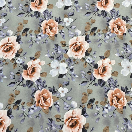 3 Metres, Printed Summer Dressmaking Viscose Fabric - 55" Wide (Viscose 20)