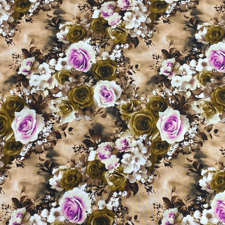 3 Metres, Printed Summer Dressmaking Viscose Fabric - 55" Wide (Viscose 27)