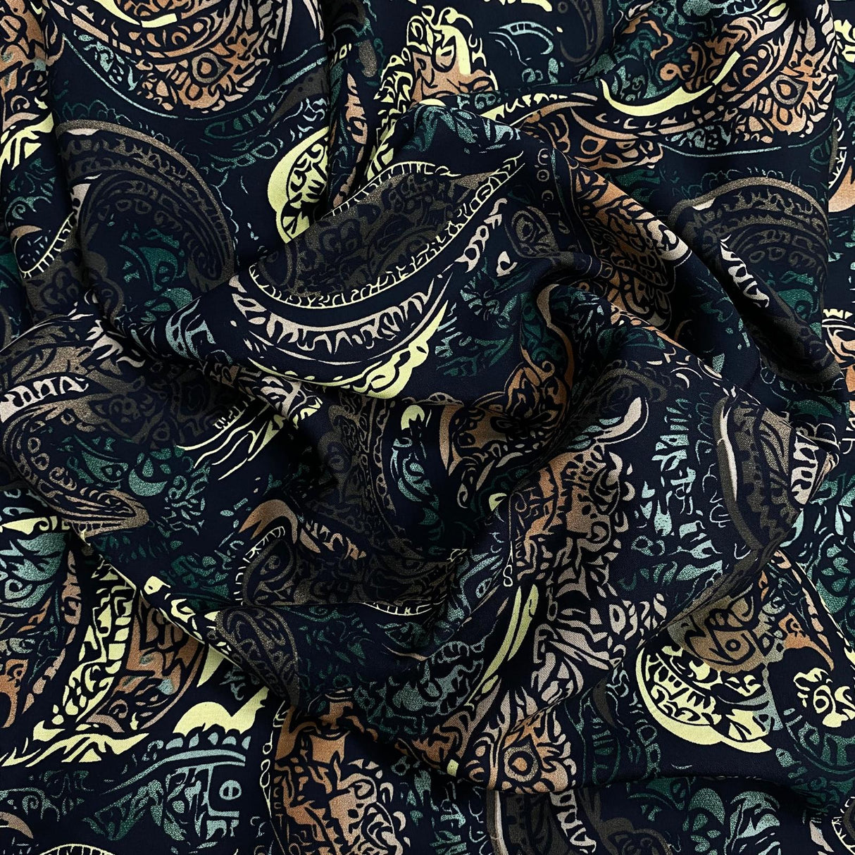 3 Metres, Printed Summer Dressmaking Viscose Fabric - 55" Wide (Viscose 25)