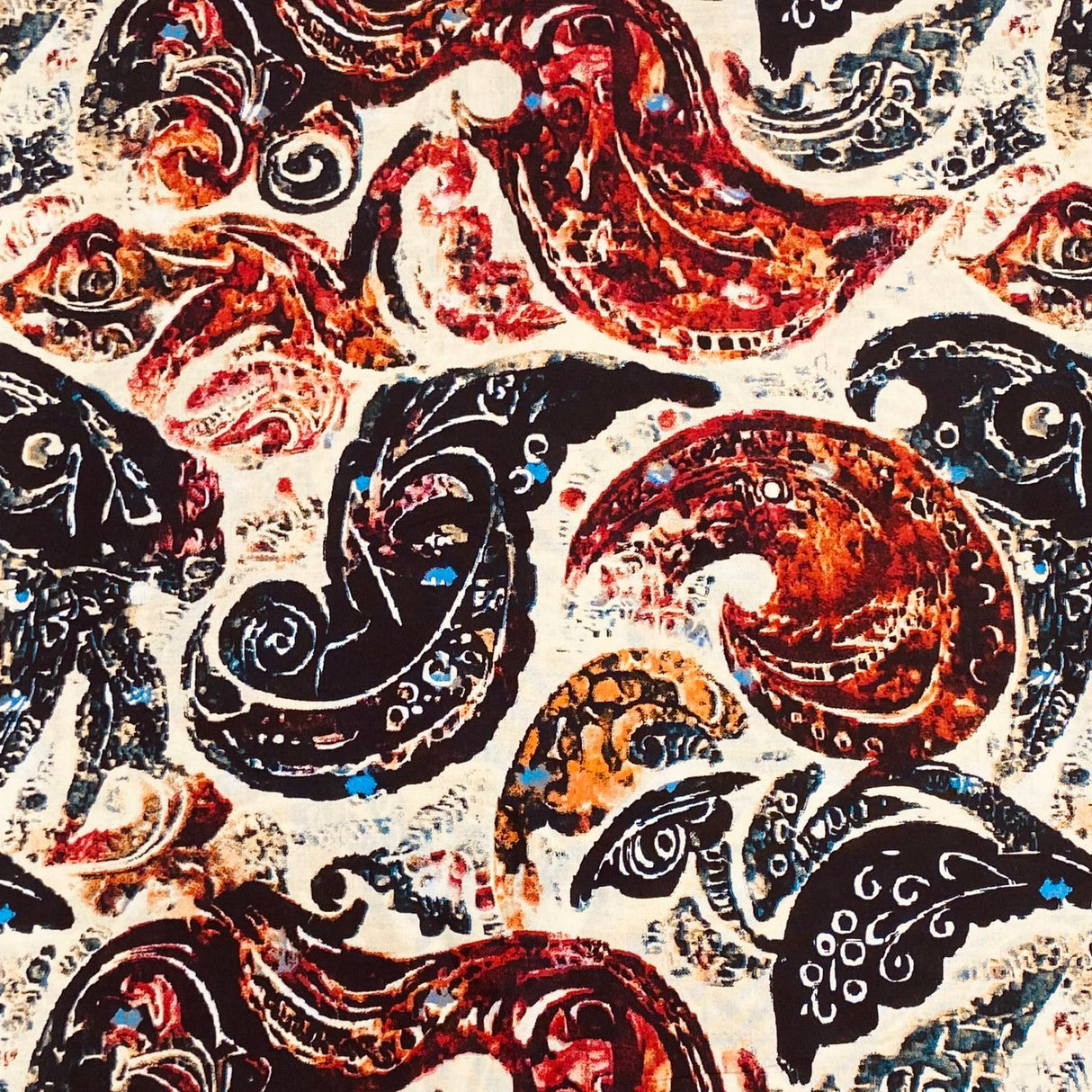 3 Metres, Printed Summer Dressmaking Viscose Fabric - 55" Wide (Viscose 22)
