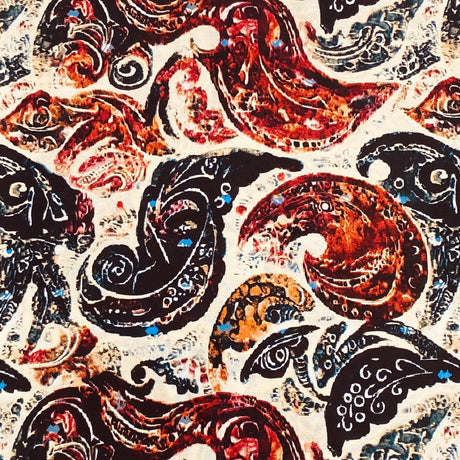 3 Metres, Printed Summer Dressmaking Viscose Fabric - 55" Wide (Viscose 22)