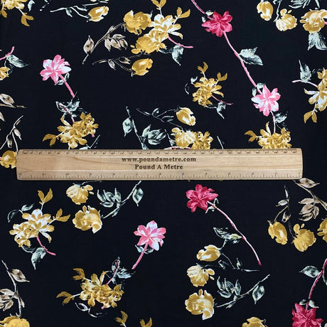 3 Metres, Printed Summer Dressmaking Viscose Fabric - 55" Wide (Viscose 36)