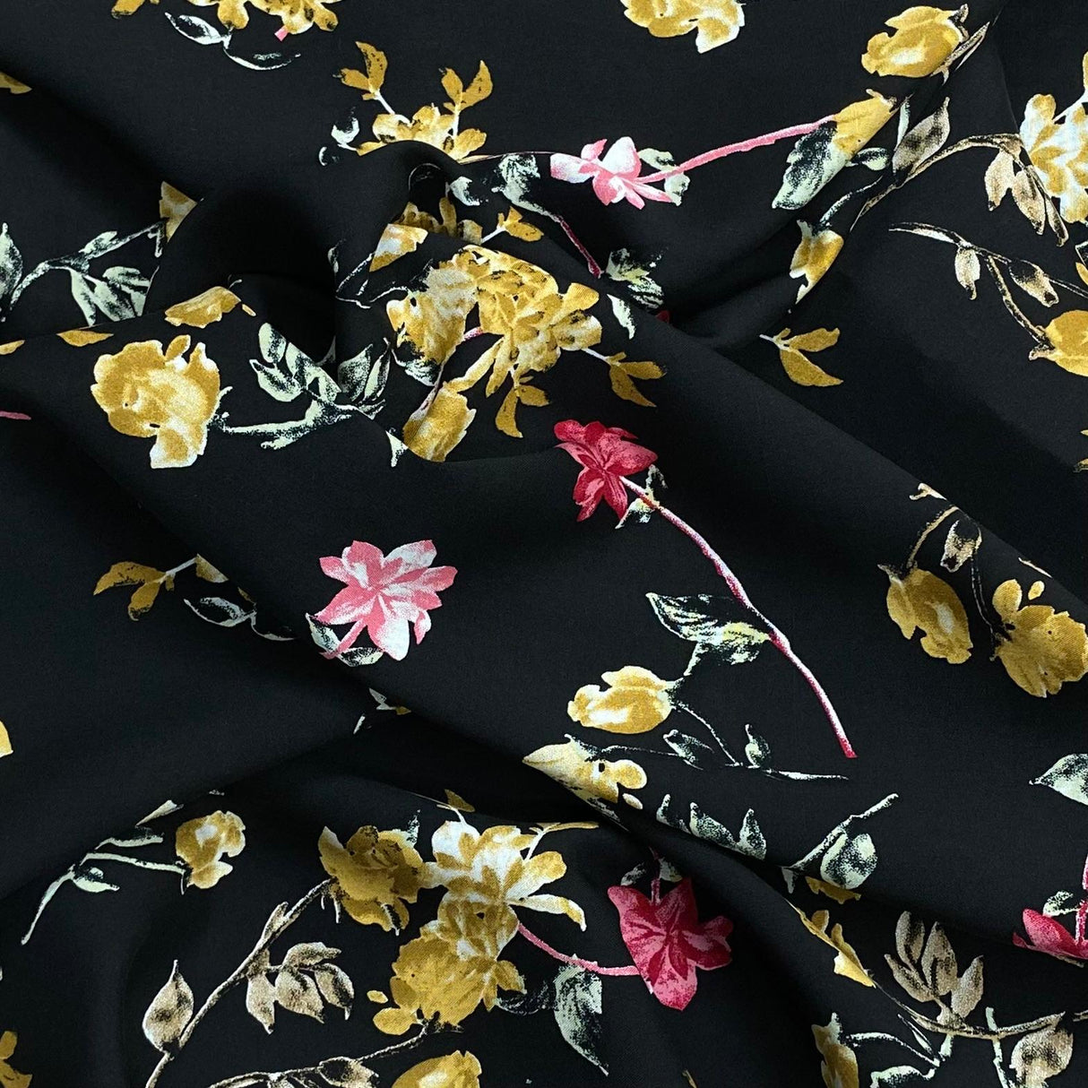 3 Metres, Printed Summer Dressmaking Viscose Fabric - 55" Wide (Viscose 36)